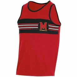 Men's Champion Red Maryland Terrapins Colorblock Tank Top -Champion shop unnamed file 6527