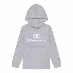 Girls 7-16 Champion® Script Hooded Tee Blue Mist -Champion shop unnamed file 655
