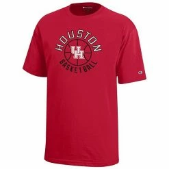 Youth Champion Red Houston Cougars Basketball T-Shirt