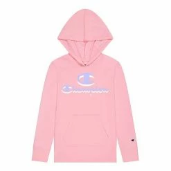 Girls 7-16 Champion® Script Hooded Tee Blue Mist -Champion shop unnamed file 657