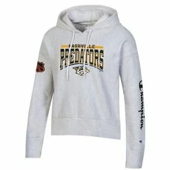 Women's Champion Heathered Gray Nashville Predators Reverse Weave Pullover Hoodie 4 Women's Champion Heathered Gray Nashville Predators Reverse Weave Pullover Hoodie -Champion shop unnamed file 6583