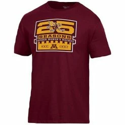 Men's Champion Maroon Minnesota Golden Gophers 25 Seasons Of Women's Hockey T-Shirt 3 Men's Champion Maroon Minnesota Golden Gophers 25 Seasons Of Women's Hockey T-Shirt -Champion shop unnamed file 6616