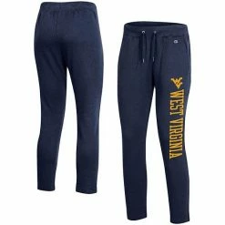 Women's Champion® Heathered Navy West Virginia Mountaineers 2.0 Fleece Pants
