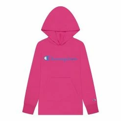 Girls 7-16 Champion® Script Hooded Tee Blue Mist -Champion shop unnamed file 663