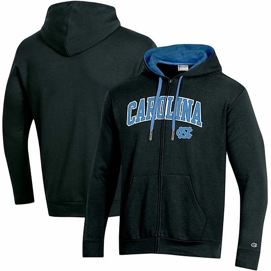 Men's Champion Black North Carolina Tar Heels Arch Over Logo Applique Full-Zip Hoodie Men's Champion Black North Carolina Tar Heels Arch Over Logo Applique Full-Zip Hoodie -Champion shop unnamed file 6642