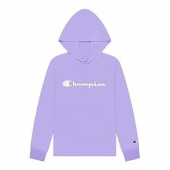 Girls 7-16 Champion® Script Hooded Tee Blue Mist -Champion shop unnamed file 665