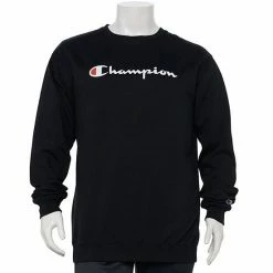 Big & Tall Champion® Script Fleece Crew Sweatshirt Natural