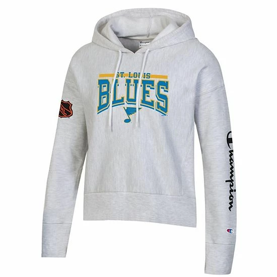 Women's Champion Heathered Gray St. Louis Blues Reverse Weave Pullover Hoodie Women's Champion Heathered Gray St. Louis Blues Reverse Weave Pullover Hoodie -Champion shop unnamed file 6686