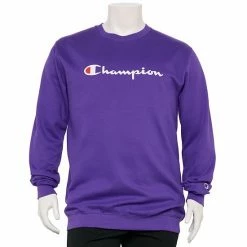 Big & Tall Champion® Script Fleece Crew Sweatshirt Natural -Champion shop unnamed file 670