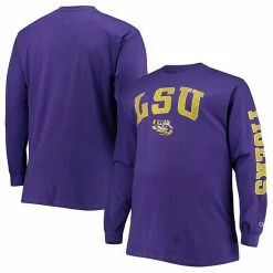 Men's Champion Purple LSU Tigers Big & Tall 2-Hit Long Sleeve T-Shirt 3 Men's Champion Purple LSU Tigers Big & Tall 2-Hit Long Sleeve T-Shirt -Champion shop unnamed file 6725