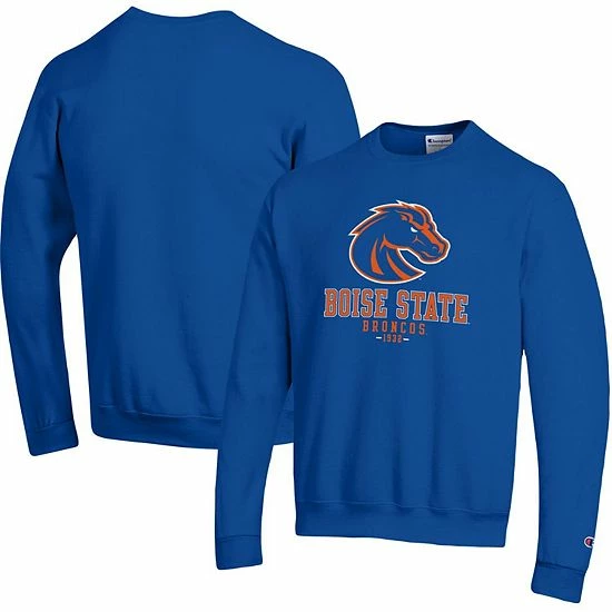 Men's Champion Royal Boise State Broncos Team Stack Powerblend Pullover Sweatshirt Men's Champion Royal Boise State Broncos Team Stack Powerblend Pullover Sweatshirt -Champion shop unnamed file 6726