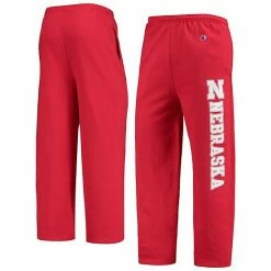 Men's Champion Scarlet Nebraska Huskers Powerblend Pants