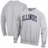 Men's Champion Heathered Gray Illinois Fighting Illini Arch Reverse Weave Pullover Sweatshirt 1 Men's Champion Heathered Gray Illinois Fighting Illini Arch Reverse Weave Pullover Sweatshirt -Champion shop unnamed file 6745