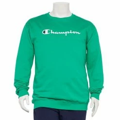 Big & Tall Champion® Script Fleece Crew Sweatshirt Natural -Champion shop unnamed file 675