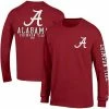 Men's Champion Crimson Alabama Crimson Tide Team Stack 3-Hit Long Sleeve T-Shirt -Champion shop unnamed file 6763