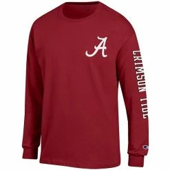 Men's Champion Crimson Alabama Crimson Tide Team Stack 3-Hit Long Sleeve T-Shirt 4 Men's Champion Crimson Alabama Crimson Tide Team Stack 3-Hit Long Sleeve T-Shirt -Champion shop unnamed file 6765