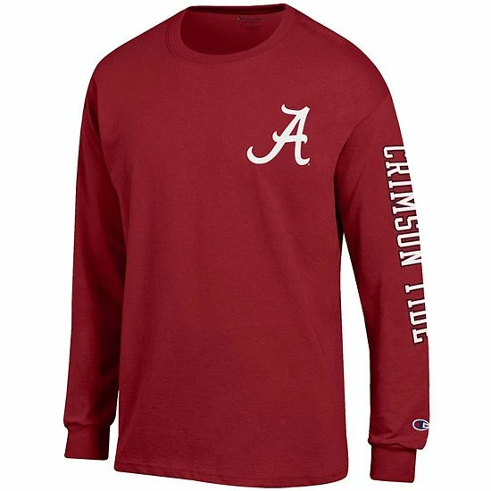 Men's Champion Crimson Alabama Crimson Tide Team Stack 3-Hit Long Sleeve T-Shirt Men's Champion Crimson Alabama Crimson Tide Team Stack 3-Hit Long Sleeve T-Shirt -Champion shop unnamed file 6765