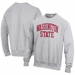 Men's Champion Heathered Gray Washington State Cougars Arch Reverse Weave Pullover Sweatshirt 3 Men's Champion Heathered Gray Washington State Cougars Arch Reverse Weave Pullover Sweatshirt -Champion shop unnamed file 6767
