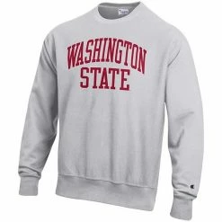 Men's Champion Heathered Gray Washington State Cougars Arch Reverse Weave Pullover Sweatshirt 4 Men's Champion Heathered Gray Washington State Cougars Arch Reverse Weave Pullover Sweatshirt -Champion shop unnamed file 6768