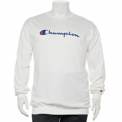 Big & Tall Champion® Script Fleece Crew Sweatshirt Natural -Champion shop unnamed file 678