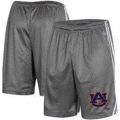 Men's Champion Gray Auburn Tigers Team Lacrosse Shorts
