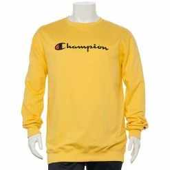 Big & Tall Champion® Script Fleece Crew Sweatshirt Natural -Champion shop unnamed file 681