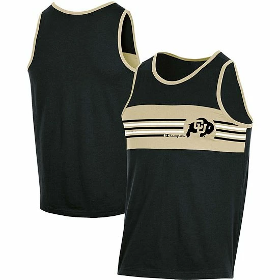 Men's Champion Black Colorado Buffaloes Colorblock Tank Top Men's Champion Black Colorado Buffaloes Colorblock Tank Top -Champion shop unnamed file 6811