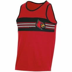 Men's Champion Red Louisville Cardinals Colorblock Tank Top -Champion shop unnamed file 6815