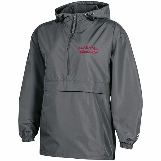 Women's Champion Charcoal Alabama Crimson Tide Packable Half-Zip Light Rain Jacket Women's Champion Charcoal Alabama Crimson Tide Packable Half-Zip Light Rain Jacket -Champion shop unnamed file 6822
