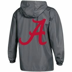 Women's Champion Charcoal Alabama Crimson Tide Packable Half-Zip Light Rain Jacket 5 Women's Champion Charcoal Alabama Crimson Tide Packable Half-Zip Light Rain Jacket -Champion shop unnamed file 6823
