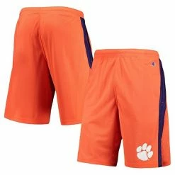 Men's Champion Orange Clemson Tigers Side Stripe Shorts