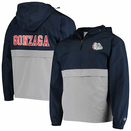 Men's Champion Navy Gonzaga Bulldogs Color Blocked Packable Half-Zip Jacket Men's Champion Navy Gonzaga Bulldogs Color Blocked Packable Half-Zip Jacket -Champion shop unnamed file 6908