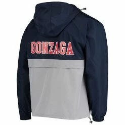 Men's Champion Navy Gonzaga Bulldogs Color Blocked Packable Half-Zip Jacket 5 Men's Champion Navy Gonzaga Bulldogs Color Blocked Packable Half-Zip Jacket -Champion shop unnamed file 6910