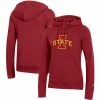 Women's Champion Cardinal Iowa State Cyclones University Primary Logo Raglan Pullover Hoodie