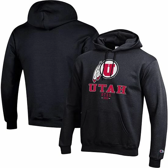 Men's Champion Black Utah Utes Team Stack Powerblend Pullover Hoodie Men's Champion Black Utah Utes Team Stack Powerblend Pullover Hoodie -Champion shop unnamed file 6981
