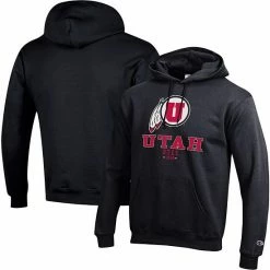 Men's Champion Black Utah Utes Team Stack Powerblend Pullover Hoodie 3 Men's Champion Black Utah Utes Team Stack Powerblend Pullover Hoodie -Champion shop unnamed file 6982