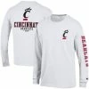Men's Champion White Cincinnati Bearcats Team Stack Long Sleeve T-Shirt -Champion shop unnamed file 7016