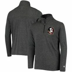 Youth Champion Heathered Black Florida State Seminoles Field Day Quarter-Zip Jacket