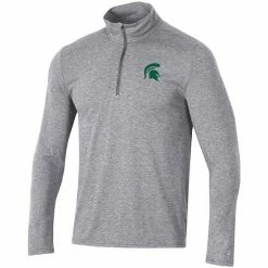 Men's Champion Heathered Gray Michigan State Spartans Field Day Team Quarter-Zip Jacket 3 Men's Champion Heathered Gray Michigan State Spartans Field Day Team Quarter-Zip Jacket -Champion shop unnamed file 7044