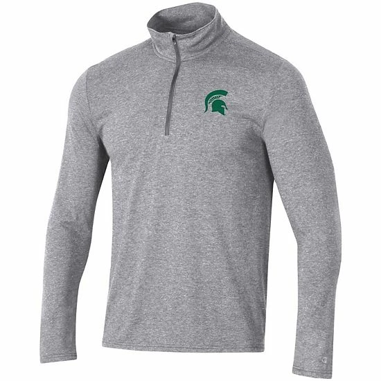 Men's Champion Heathered Gray Michigan State Spartans Field Day Team Quarter-Zip Jacket Men's Champion Heathered Gray Michigan State Spartans Field Day Team Quarter-Zip Jacket -Champion shop unnamed file 7044