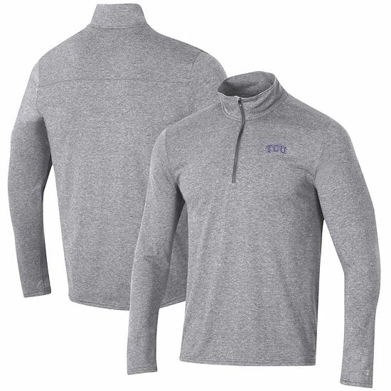 Men's Champion Heathered Gray TCU Horned Frogs Field Day Team Quarter-Zip Jacket Men's Champion Heathered Gray TCU Horned Frogs Field Day Team Quarter-Zip Jacket -Champion shop unnamed file 7077