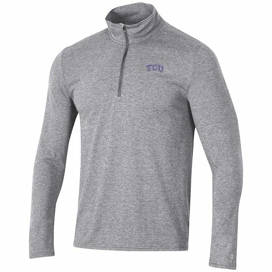 Men's Champion Heathered Gray TCU Horned Frogs Field Day Team Quarter-Zip Jacket Men's Champion Heathered Gray TCU Horned Frogs Field Day Team Quarter-Zip Jacket -Champion shop unnamed file 7078