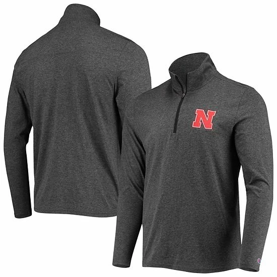 Men's Champion Heathered Black Nebraska Huskers Field Day Team Quarter-Zip Jacket Men's Champion Heathered Black Nebraska Huskers Field Day Team Quarter-Zip Jacket -Champion shop unnamed file 7081