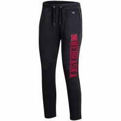 Women's Champion® Heathered Black Nebraska Huskers 2.0 Fleece Pants -Champion shop unnamed file 7147