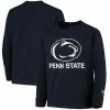 Youth Champion Navy Penn State Nittany Lions Lockup Long Sleeve T-Shirt -Champion shop unnamed file 7149