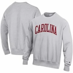 Men's Champion Heathered Gray South Carolina Gamecocks Arch Reverse Weave Pullover Sweatshirt 3 Men's Champion Heathered Gray South Carolina Gamecocks Arch Reverse Weave Pullover Sweatshirt -Champion shop unnamed file 7184