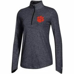 Women's Champion Black Clemson Tigers Field Day Quarter-Zip Jacket -Champion shop unnamed file 7193
