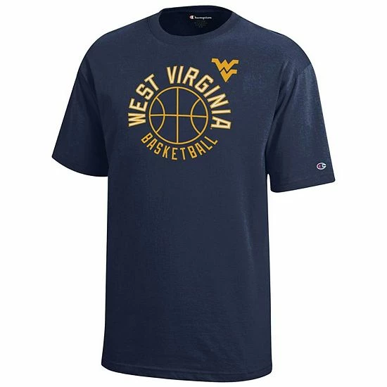 Youth Champion Navy West Virginia Mountaineers Basketball T-Shirt Youth Champion Navy West Virginia Mountaineers Basketball T-Shirt -Champion shop unnamed file 7195