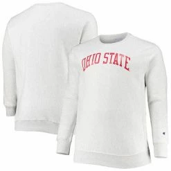 Men's Champion Ash Ohio State Buckeyes Big & Tall Reverse Weave Fleece Crewneck Pullover Sweatshirt 3 Men's Champion Ash Ohio State Buckeyes Big & Tall Reverse Weave Fleece Crewneck Pullover Sweatshirt -Champion shop unnamed file 7228