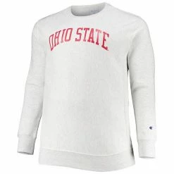 Men's Champion Ash Ohio State Buckeyes Big & Tall Reverse Weave Fleece Crewneck Pullover Sweatshirt 4 Men's Champion Ash Ohio State Buckeyes Big & Tall Reverse Weave Fleece Crewneck Pullover Sweatshirt -Champion shop unnamed file 7229